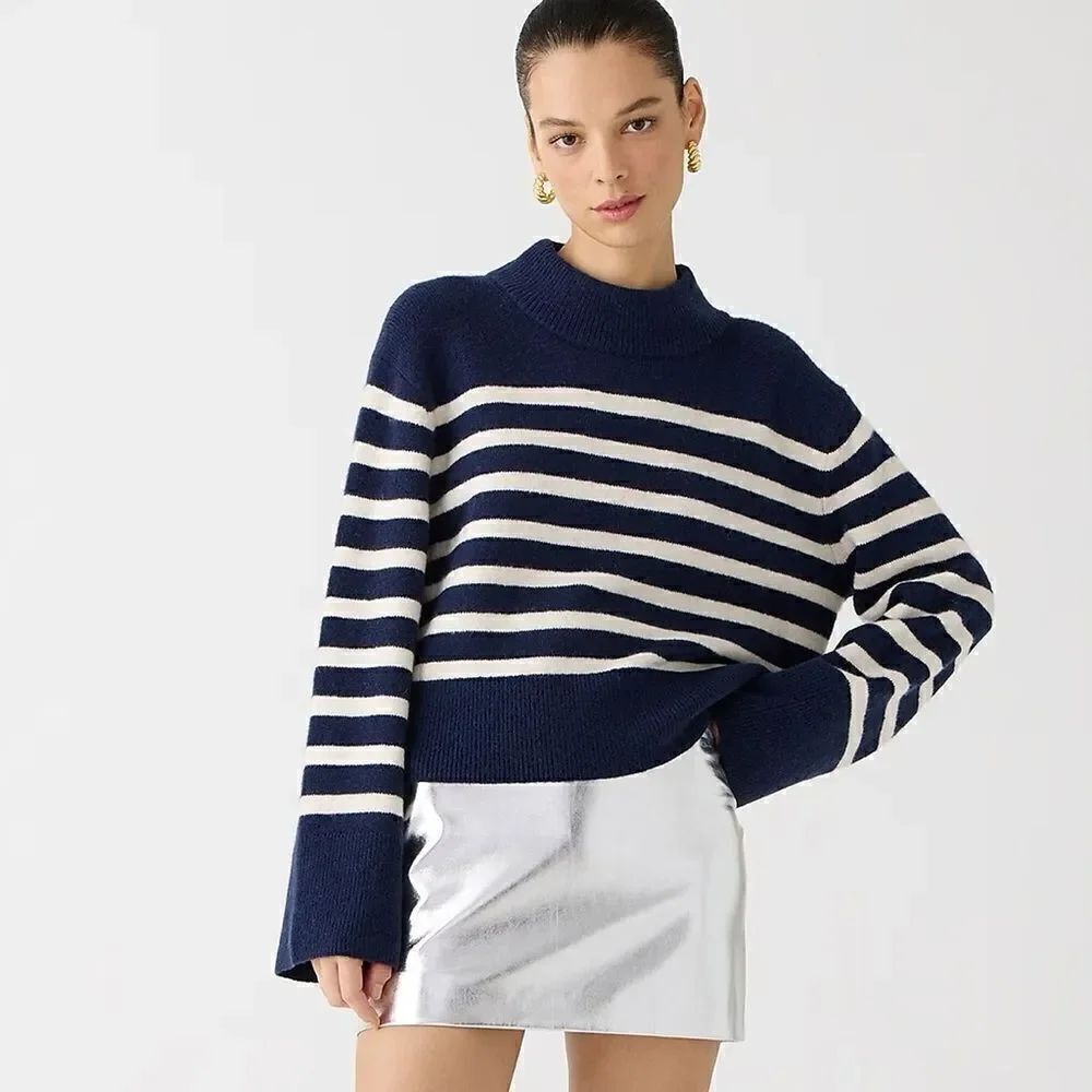 J Crew Chunky Crewneck Sweater in Supersoft Yarn NWT